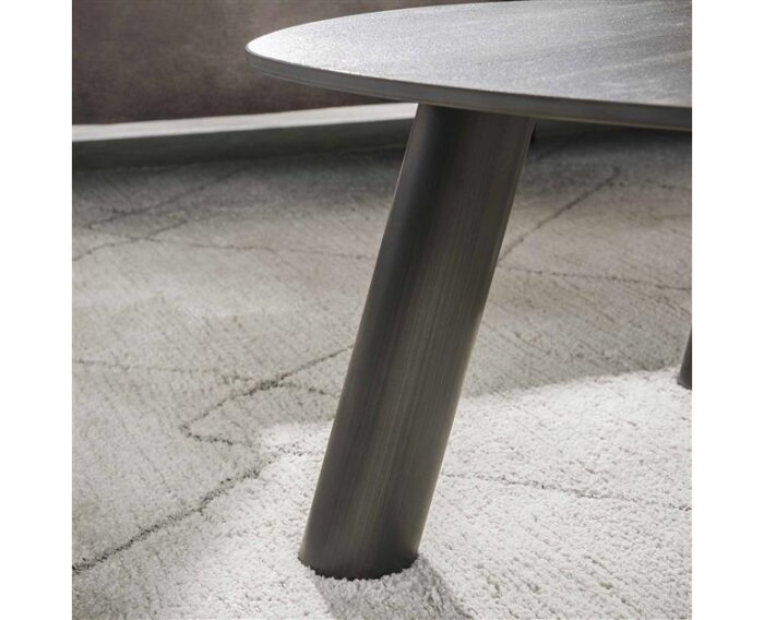 Salontafel set/2 log Twin - 3D ceramic mix travertine