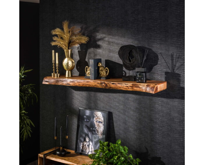 Wandplank Levita 150 cm acacia - naturel