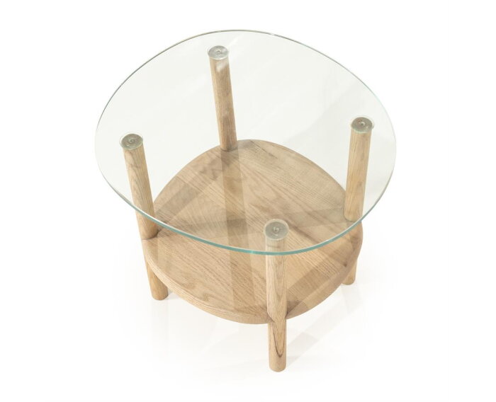 Bijzettafel Cleo 50x45cm - naturel | Eleonora