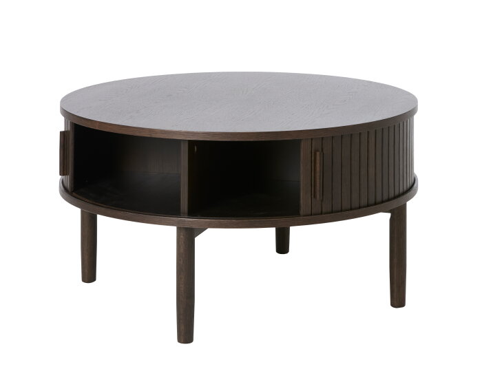 Salontafel META rond eikenhout Ø85 CM - Espresso