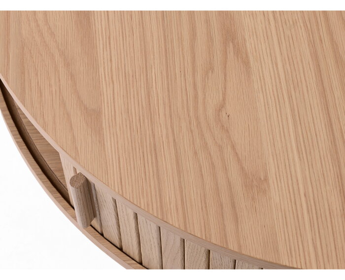 Salontafel Meta rond eikenhout &Oslash;85 CM - Naturel