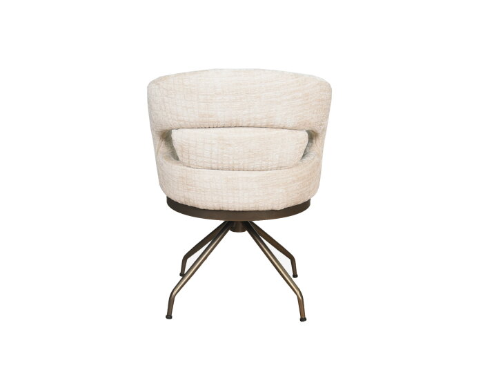 Eetkamerstoel Kyoto poot Atlas 360 anodic brown - jasper cream 11