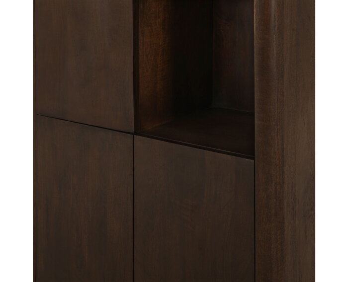 Vakkenkast Dallas Bruin Mangohout 90 cm