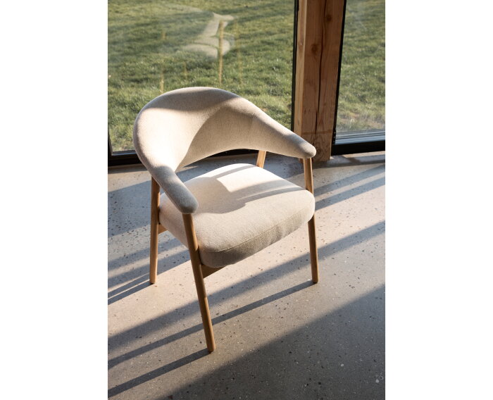 Eetkamerstoel Elk eiken naturel - Beige
