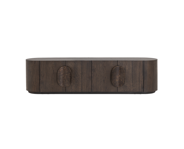 Allure TV-meubel donkerbruin 210 cm