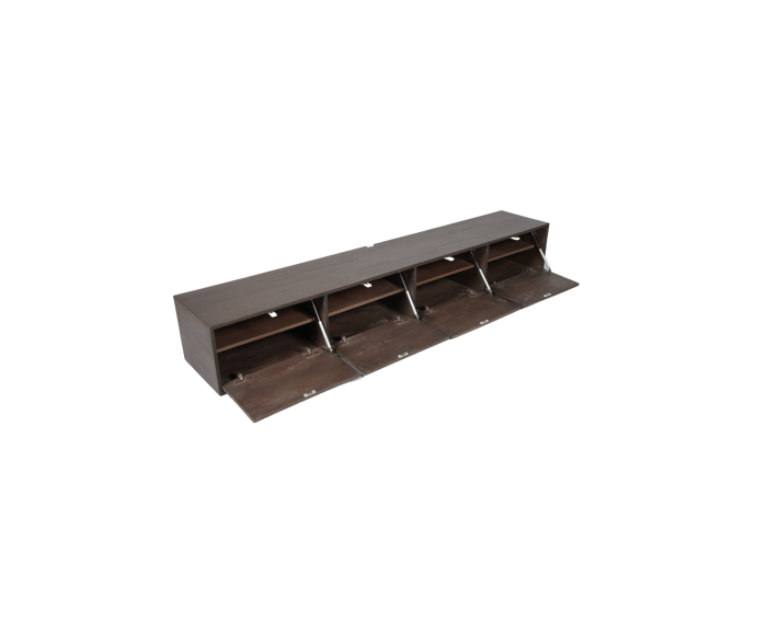 Zwevend tv meubel Vision Walnoot | 240 cm