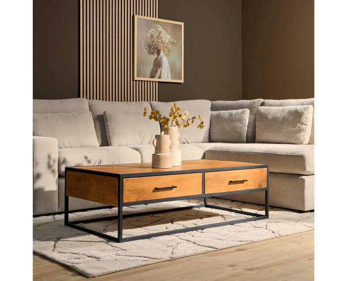 Salontafel Denver | Mango Metaal | 130x70 cm