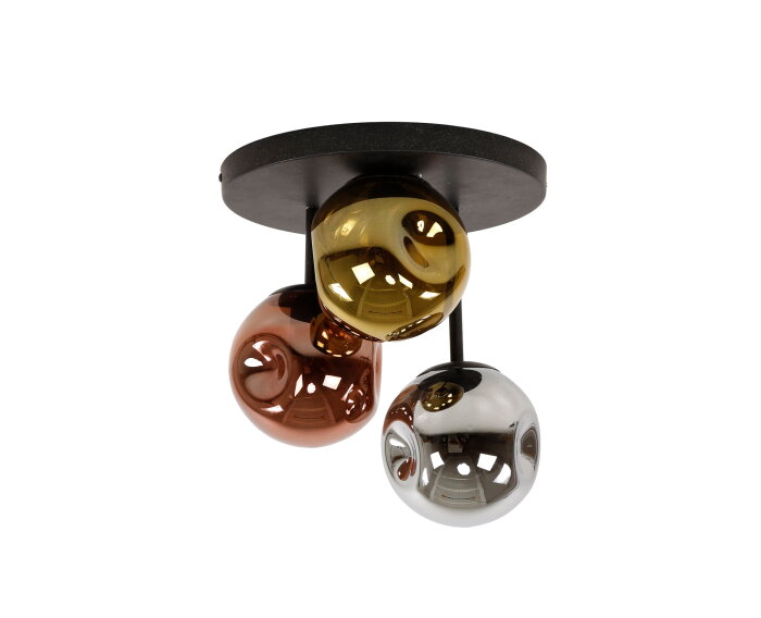 Plafondlamp 3L stellar - Artic zwart