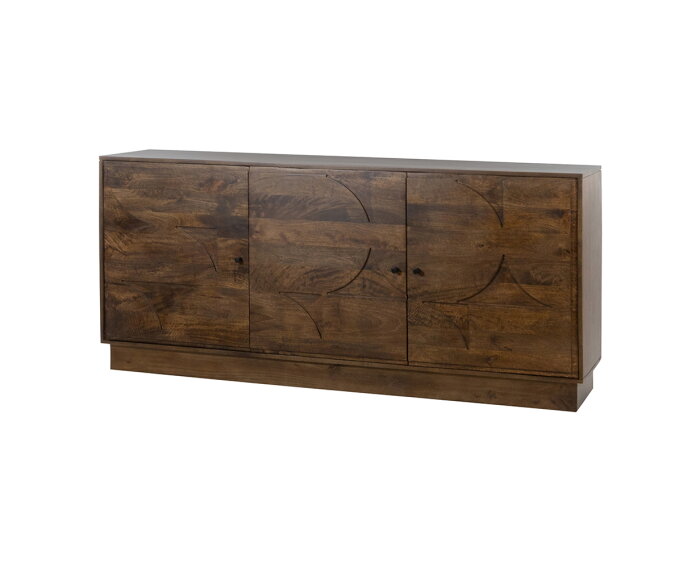 Dressoir 180 met 3 deuren, Dark Walnut - Kaapstad Collection