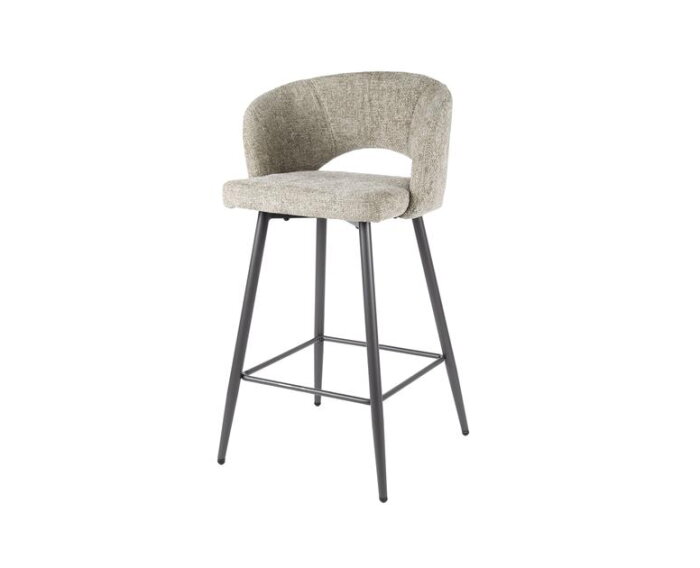 Barstoel boucle salon. VPE2 - Tissee cargo zandkleur