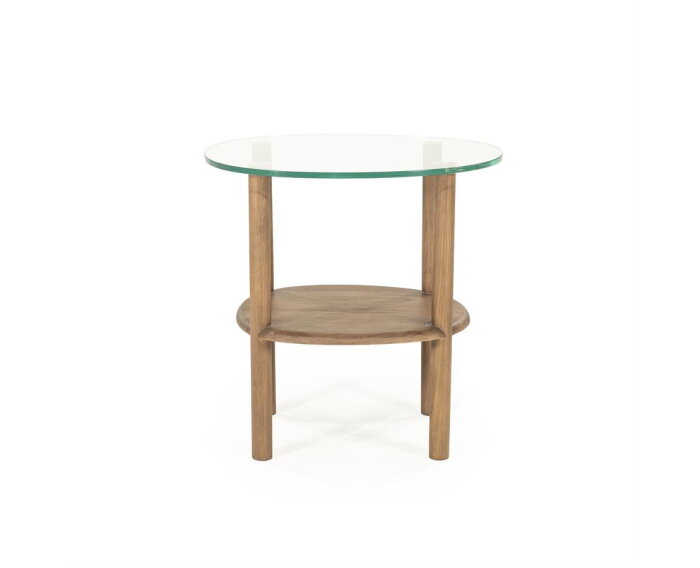 Bijzettafel Cleo 50x45cm - lichtbruin | Eleonora