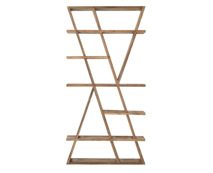 MUST Living Zorro boekenrek teakhout - 200x100x30 cm