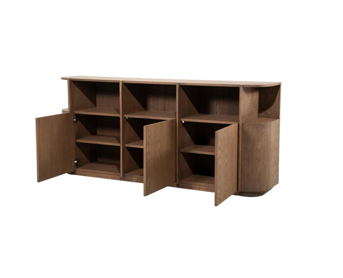 Dressoir Oslo 203x42cm - bruin | Eleonora