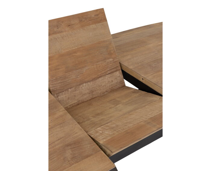 DTP home Utopia eettafel Deens ovaal teakhout uitschuifbaar - 76x210/260x105 cm