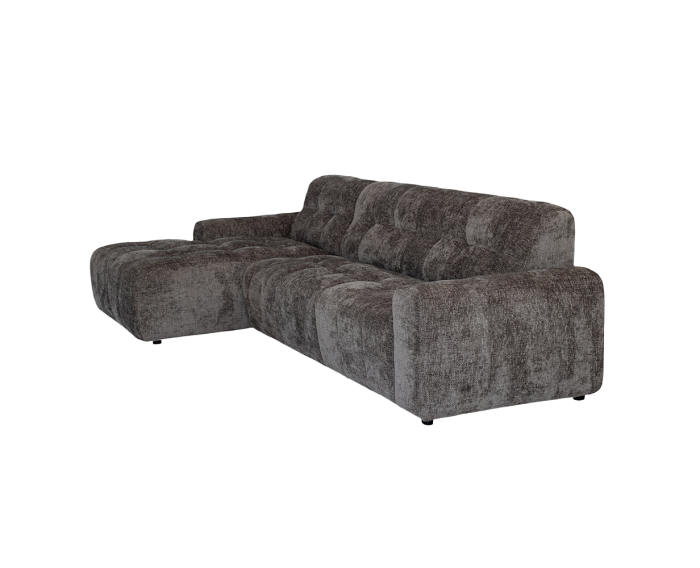Memphis 3-AR + Ottoman L - Haga 16 charcoal