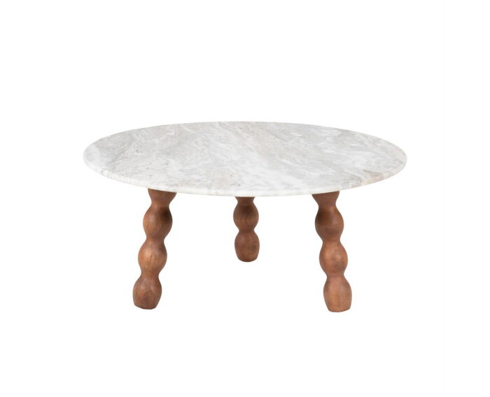 Coffee table Nelo large 75x75cm - bruin | BY-BOO