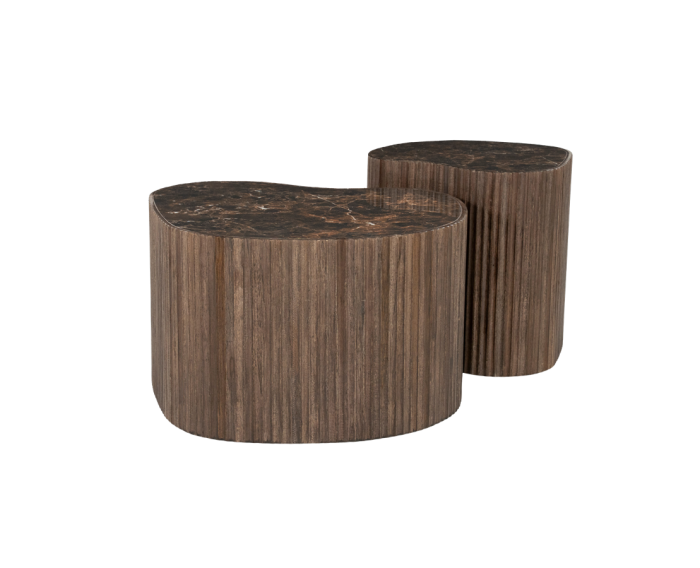Nice (set of 2) 60x60cm - bruin | BY-BOO