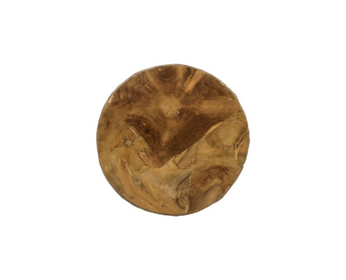 Boomstam bijzettafel - ø45 cm - teak