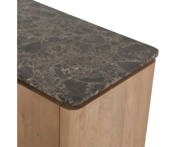 Tv meubel Dallas Naturel Mangohout 165 cm