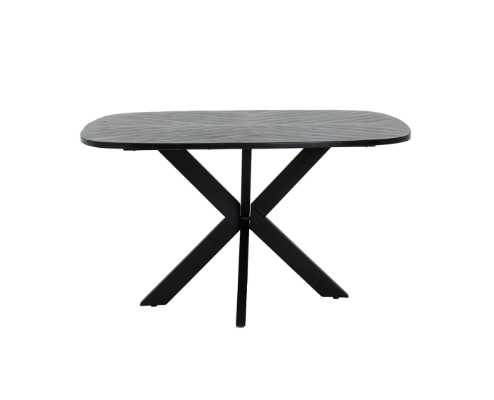 Silvi Eetkamertafel zwart 130 cm