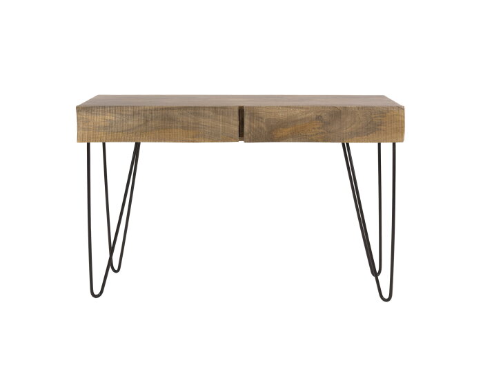 Hal-/kaptafel Ocean - Massief mango zand