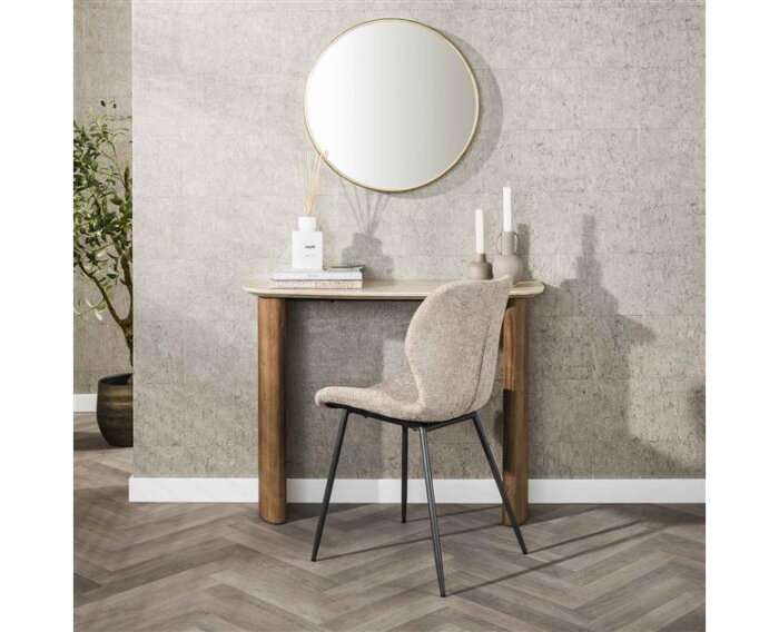 Kaptafel curvo Romano - Ceramic Travertine