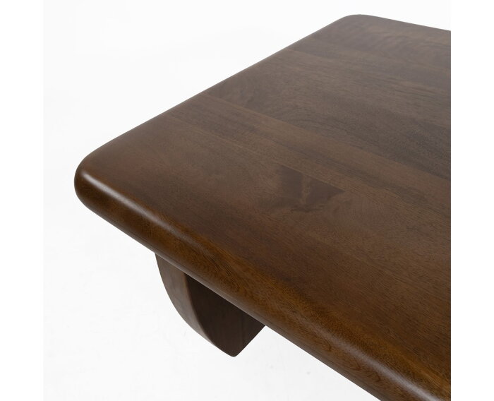 Salontafel Handai mangohout 130x70x40 cm - Walnoot bruin - Japandi