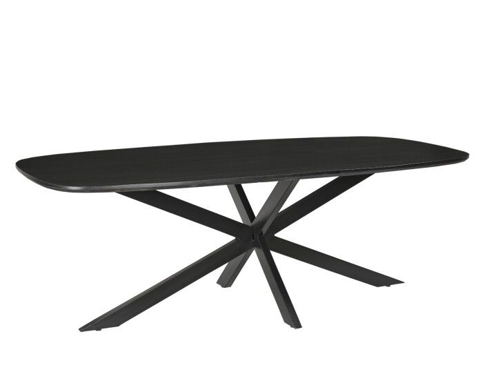 Eettafel Jesper Deens ovaal 210cm | Zwart