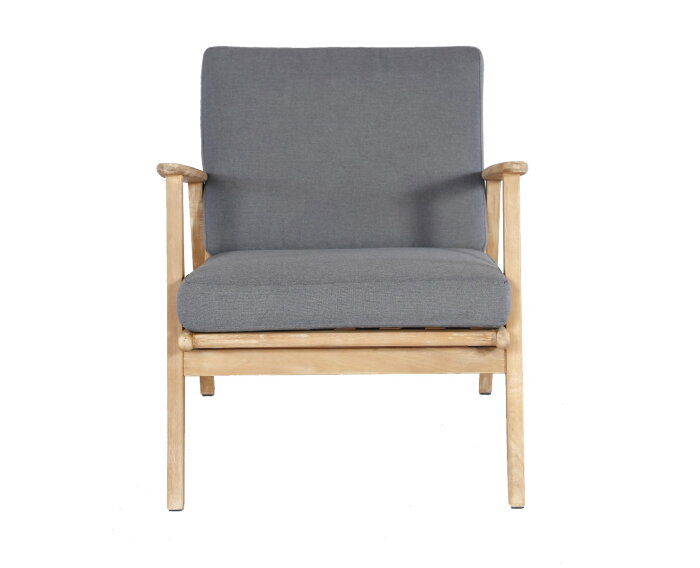 NARVIK LOUNGE SET - LIGHT TEAK LOOK / ROYAL ANTHRACITE