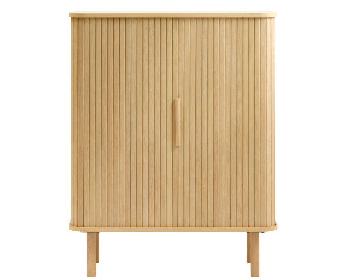 Opbergkast Cavo - eikenfineer naturel - 90x40x113 cm - 2 deuren
