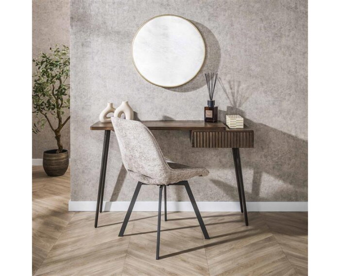 Haltafel Carve - Massief acacia drift brown
