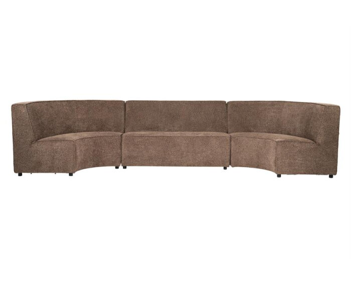 SEVN James eetkamerbank Yarra Bruin - 514 cm - Modulair - zelf samen te stellen