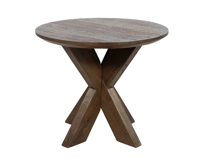 Bijzettafel &Oslash;50, H43, Acacia Marron Brown - Gemini Table Collection
