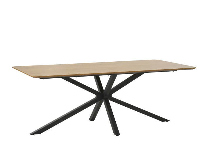 Eettafel Cesura Kruispoot Eiken Naturel 200x100 cm