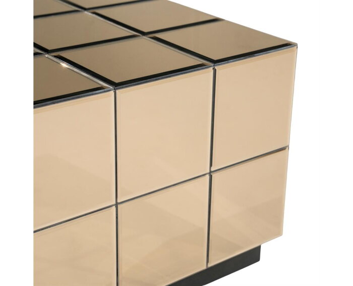 Coffee table Flectron 60x60cm - bruin | BY-BOO