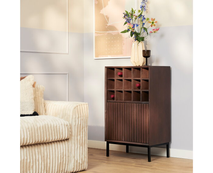 Wijnkast Madison Brown | 55 cm