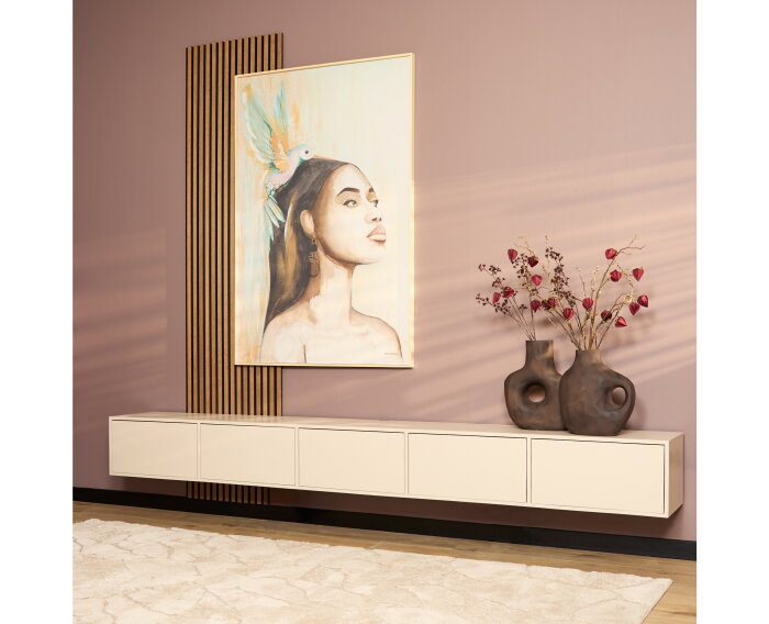 Zwevend tv meubel Vision Sand | 280 cm