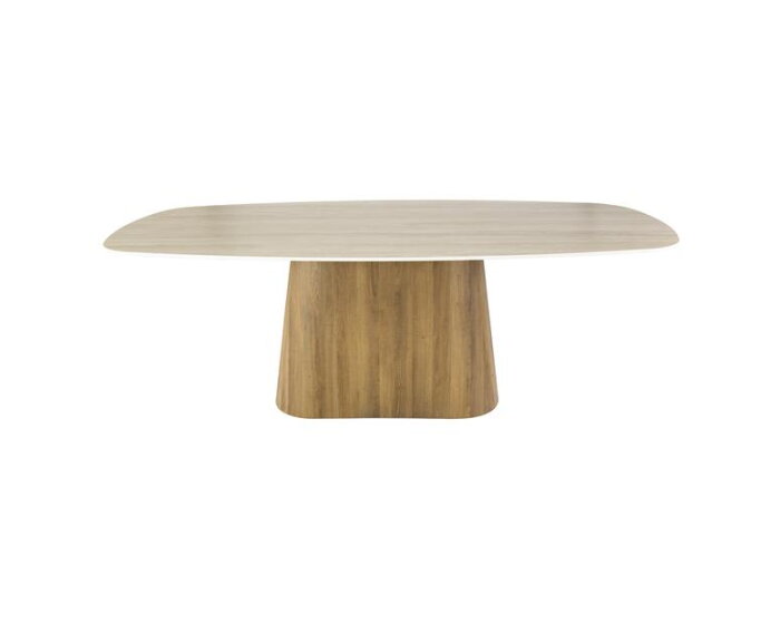 Eettafel 215 centre Romano - Ceramic 3D Travertine
