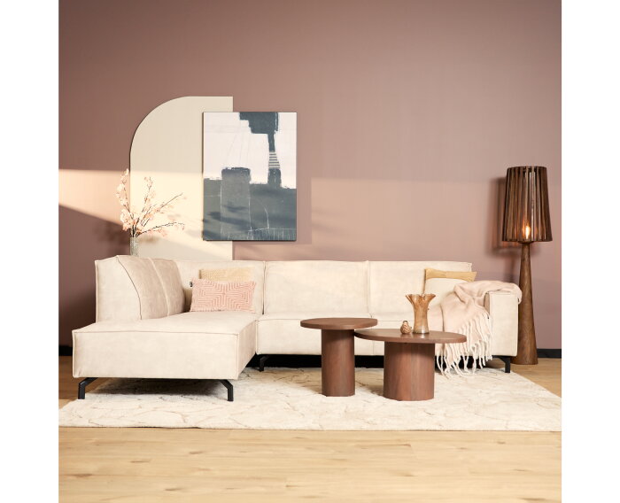 MySofa Floris | Divan Links + 2,5 zits | Velvet Beige