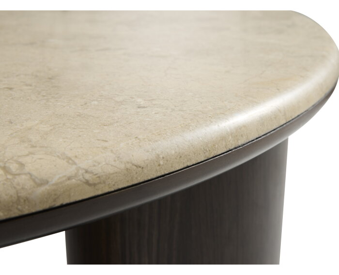Salontafel Piazze rond &Oslash;90 cm marmer - Beige