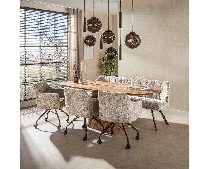 Hanglamp Stellar pendel 5+4L - Sienna bruin