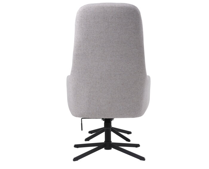 Fauteuil Manning met voetenbank - Naturel