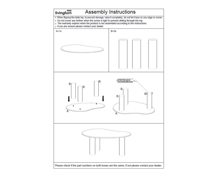 Salontafel Nubi set van 2 organisch mangohout - Naturel