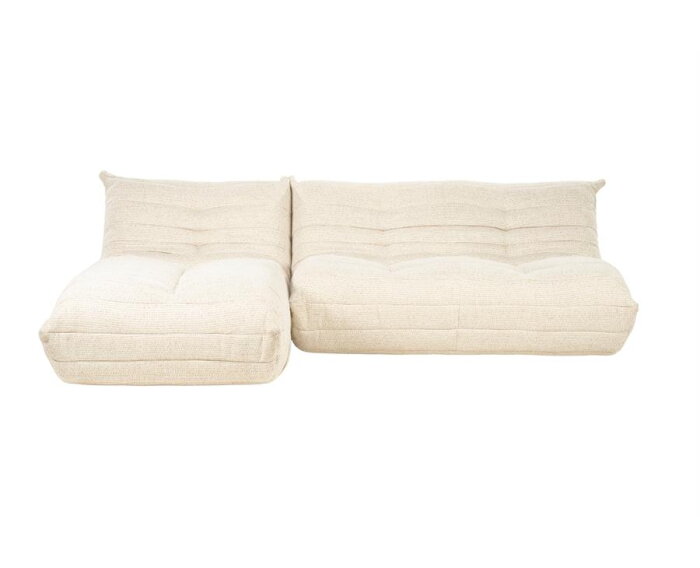 SEVN Rosa modulaire loungebank - Silencio Beige - 246x180 cm - zelf samen te stellen