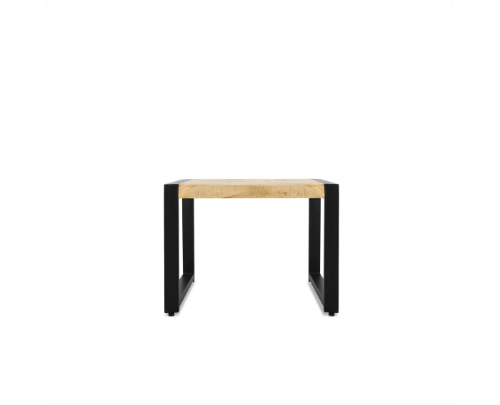 Salontafel Britt vierkant mangohout 60x60 cm - Naturel