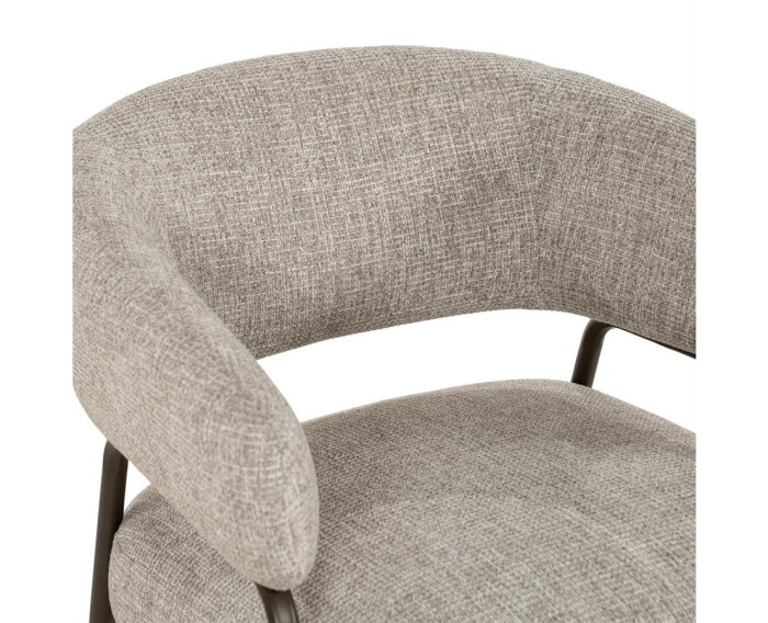 Fauteuil Fabrice - taupe | Eleonora