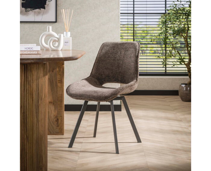 Eetkamerstoel swivel. VPE4 - Rich taupe