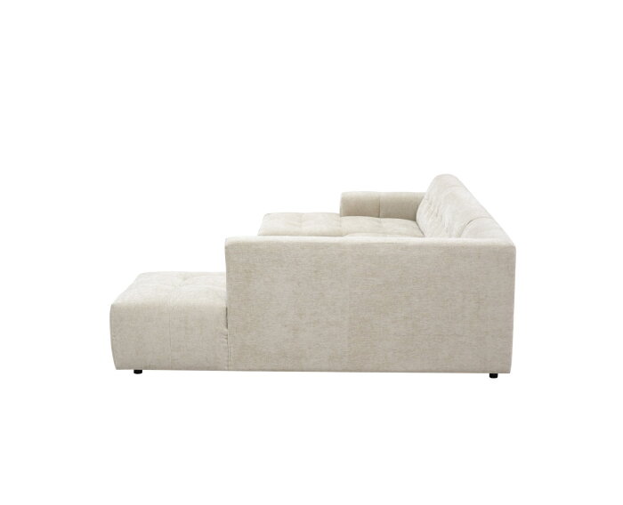 MySofa Ruby U-bank Beige Lounge L + 2,5 + Ottomane R
