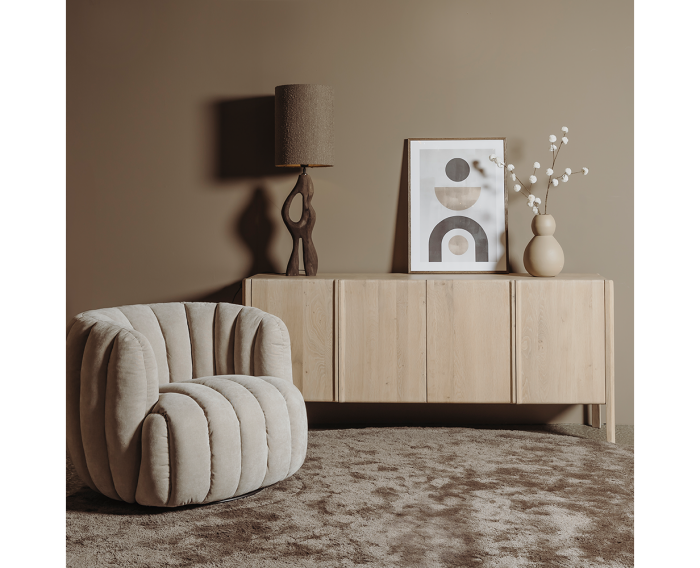 Amalfi Dressoir white wash 200 cm