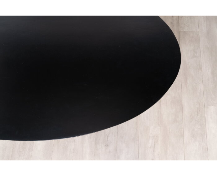 Eettafel Florence ovaal mangohout 200x100 cm - Zwart | Glad